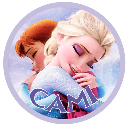 Tarjetitas redondas Frozen 20u Pers
